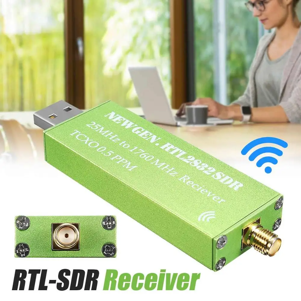  Бесплатная доставка ресивер нового поколения RTL SDR с частотой от 25 МГц до 1760 Поддержка AM/NFM/FM/DSB/USB/L RTL2382U мини беспроводной