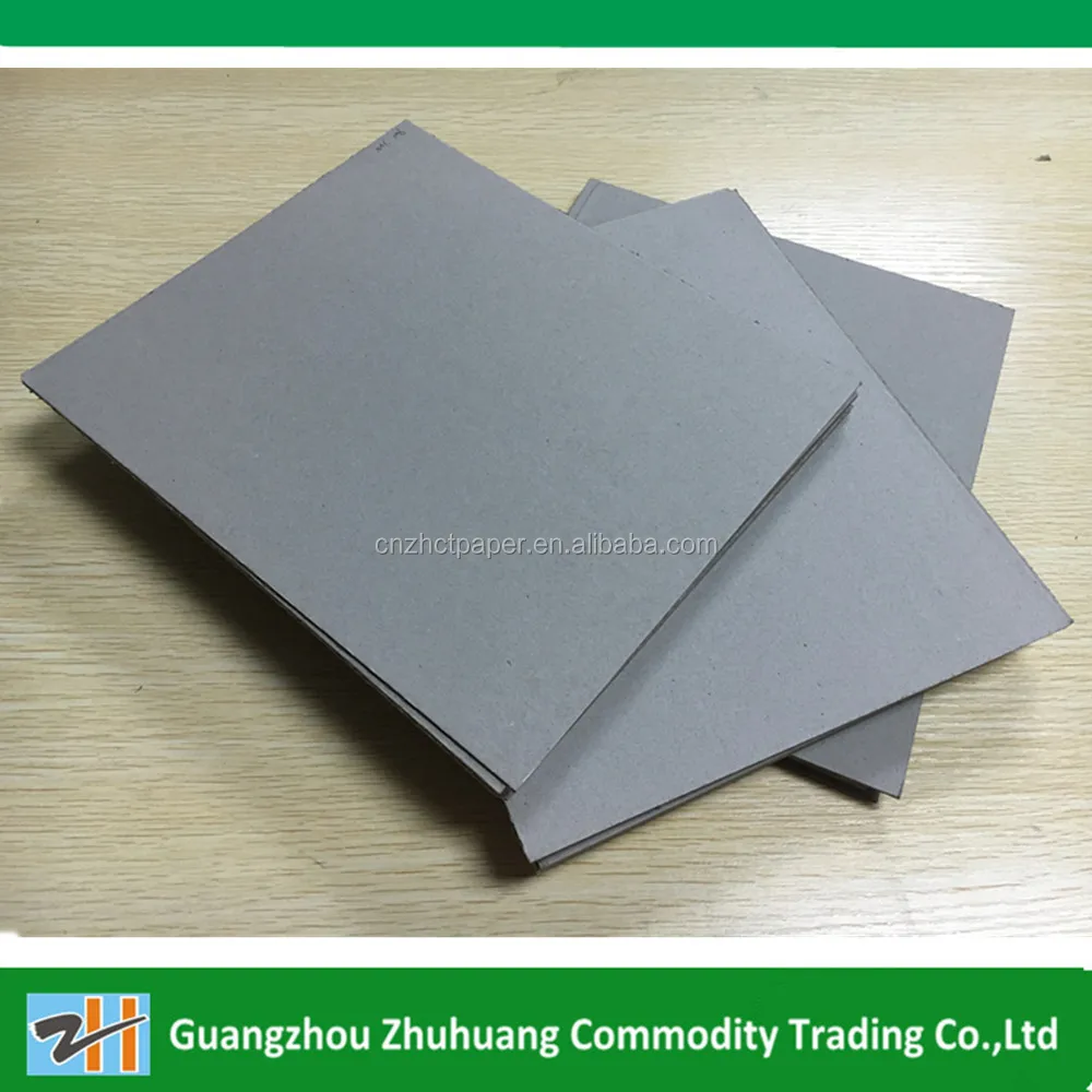 waste pulp material recycle grey chipboard/ grey cardboard