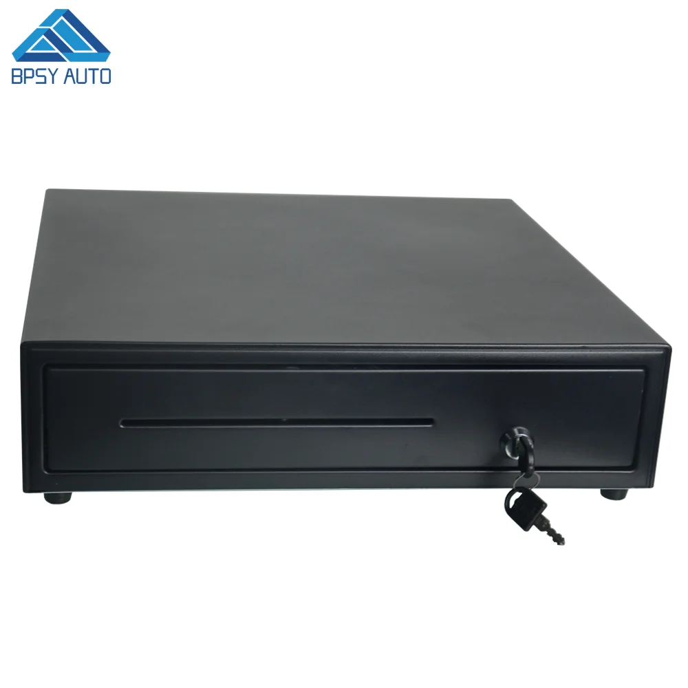 POS Cash Drawer Box 410 5 Bill 8 Coin Adjustable Coin Trays Auto Manual Open Key-lock RJ11 for POS Printer