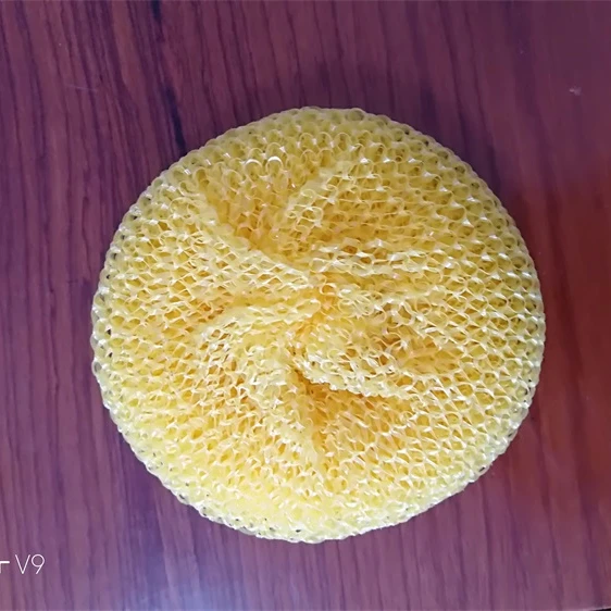 colorful kitchen cleaning sponge scrubber dish wash sponge scourer steel plastic wire cleaning balls