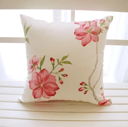 Printed Flower Pillow Covers Custom Digital Painting Cushion Covers