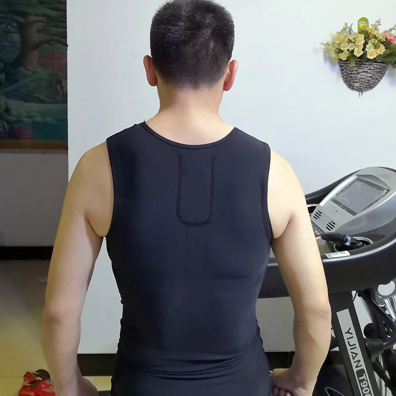 
heart rate monitor GPS T-Shirt sleaveless (HRM sensor not included, buttons on the neck) 