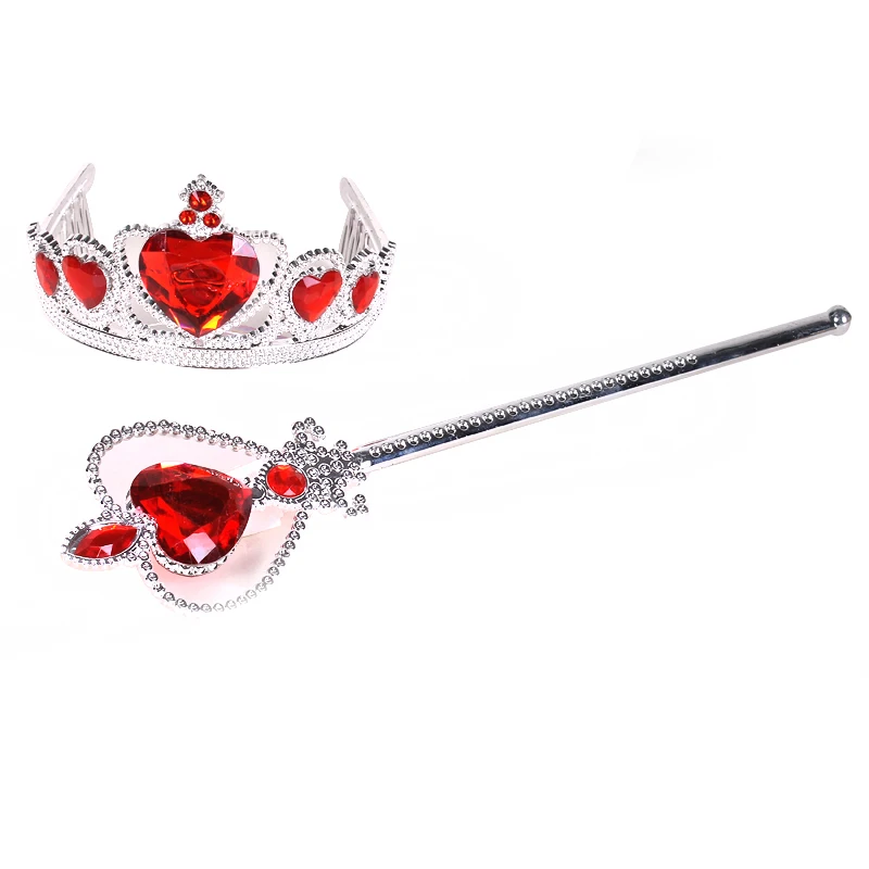 Frozen Princess Queen Anna Elsa Wand & Tiara Crown Dressing up 2 Piece Set Gift