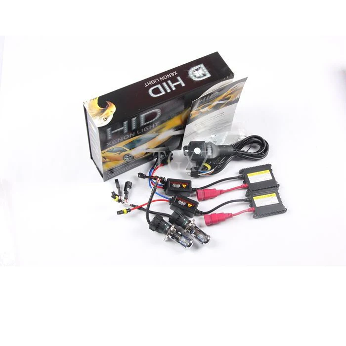 Высококачественная ксеноновая лампа 6000k, 12 В переменного тока, 55 Вт, h4-3 h4, hi lo hid, комплекты ксеноновых ламп hid, Комплект Ксеноновых балластов для автомобиля