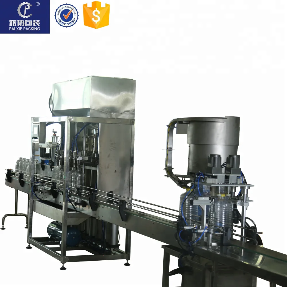 
Small bottling filling line refined soybean oil filling machine liquid filler machines with servo motor 