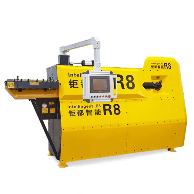 CNC program system continuous tmt bar bending machine. rebar bending hoop machine