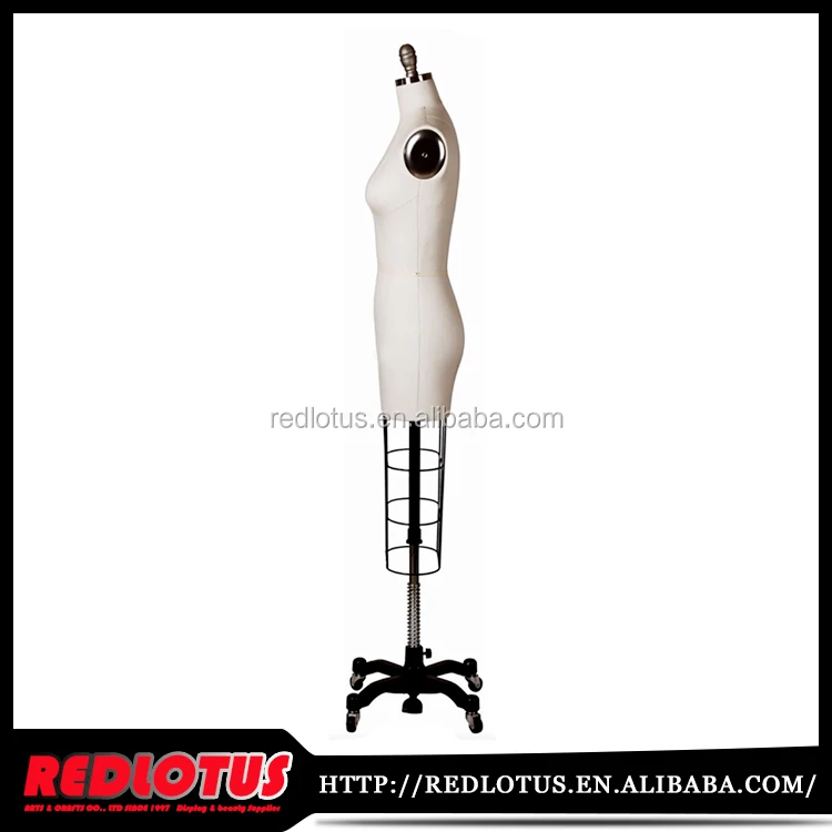 
Fiberglass female adjustable standing tailor dummy mannequin 