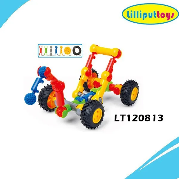 kids intelligence interlocking plastic building block toys