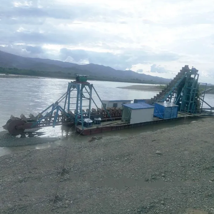 
Mini River Dredging Boat for Alluvial Gold Separating 