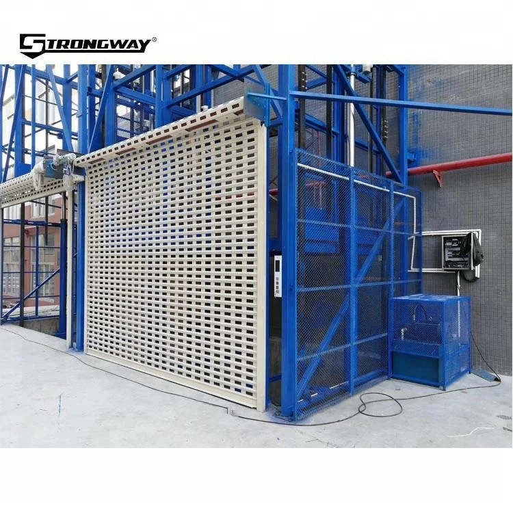 High quality guide rail warehouse elevator hydraulic cargo lift with CE certification