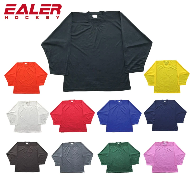 Wholesale Any color any size mesh fabric practice blank training ice hockey jersey for training