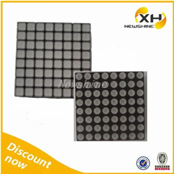 
Factory Wholesale XH-20088BMW NEWSHINE FND RGB LED Dot Matrix 5mm Dimeter 8x8 