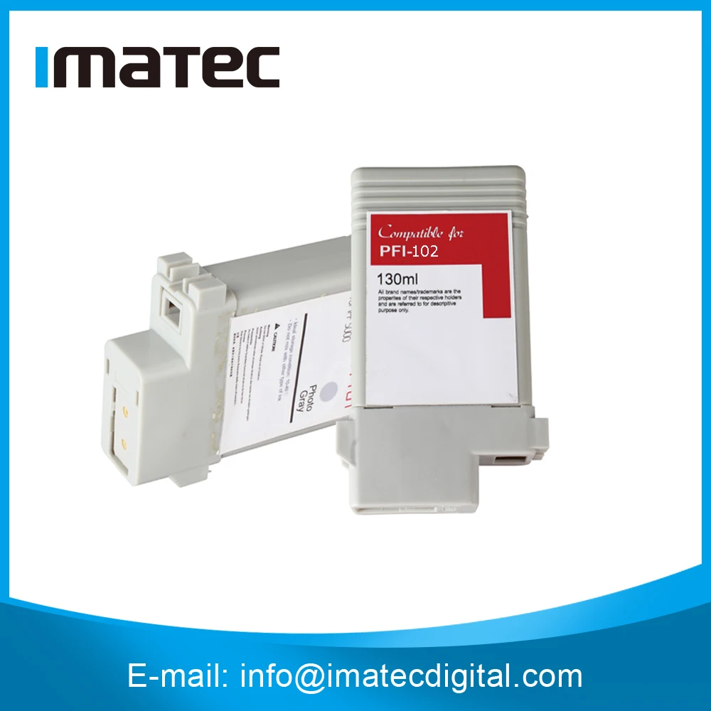 130 МЛ Mix & Match PFI-102 Пигмент Картридж Для Canon iPF600/605 Подключи И Печати