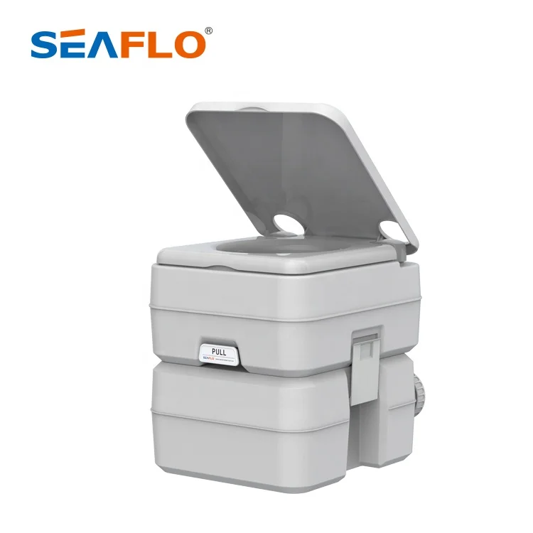 SEAFLO 20L Luxury Mobile Portable Bathroom Toilets Shower Van with Sink 10L Caravan Trailer Plastic Toilet Seat