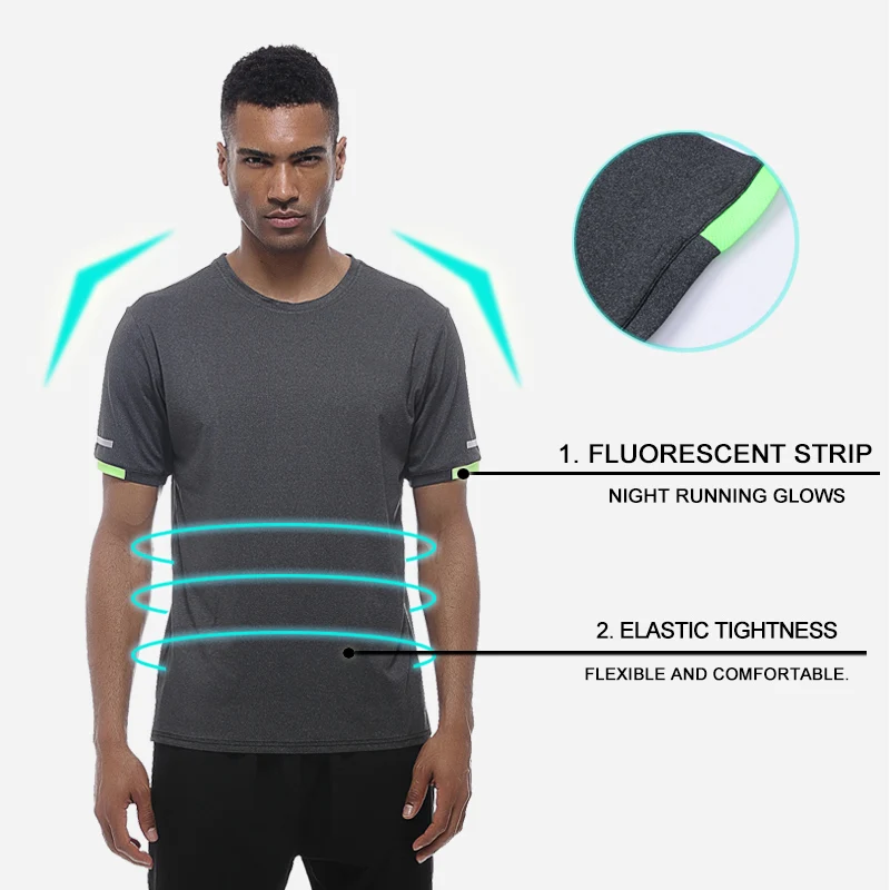 
Custom New Loose RunningT shirt Men Fitness Wear Training & Jogging T-shirt Wholesale Sportswear Tshirt Sport For Men 