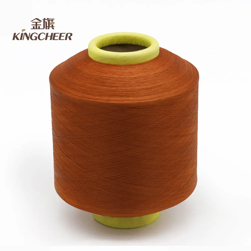 
2018 Wholesale dope dyed ACY spandex air covered 150d polyester yarn for Knitting 