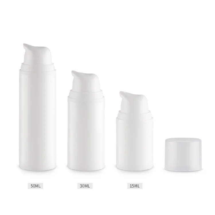 15ml 30ml 50ml PP buckle vacuum bottle for emulsion, cosmetic vacuum bottle