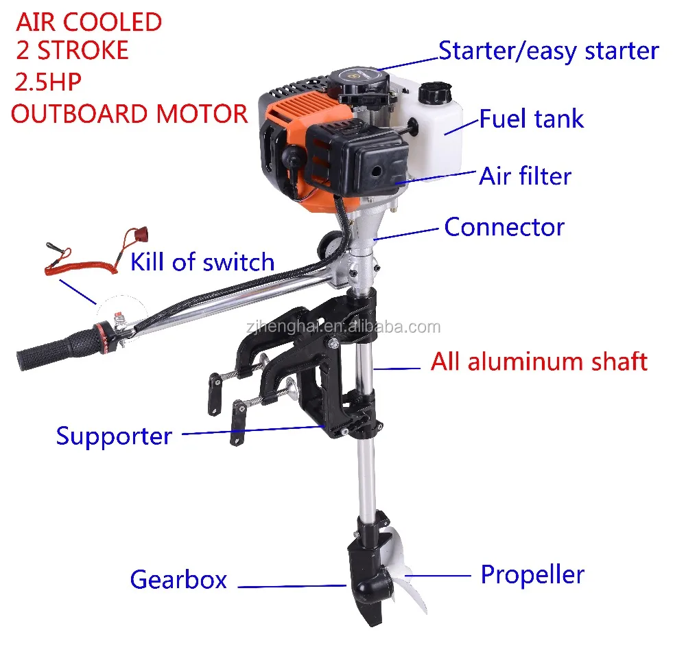 Двигатель FUERA DE BORDA 2 ход 5 HP/лодка рулевое колесо китайских подвесных моторных двигателей