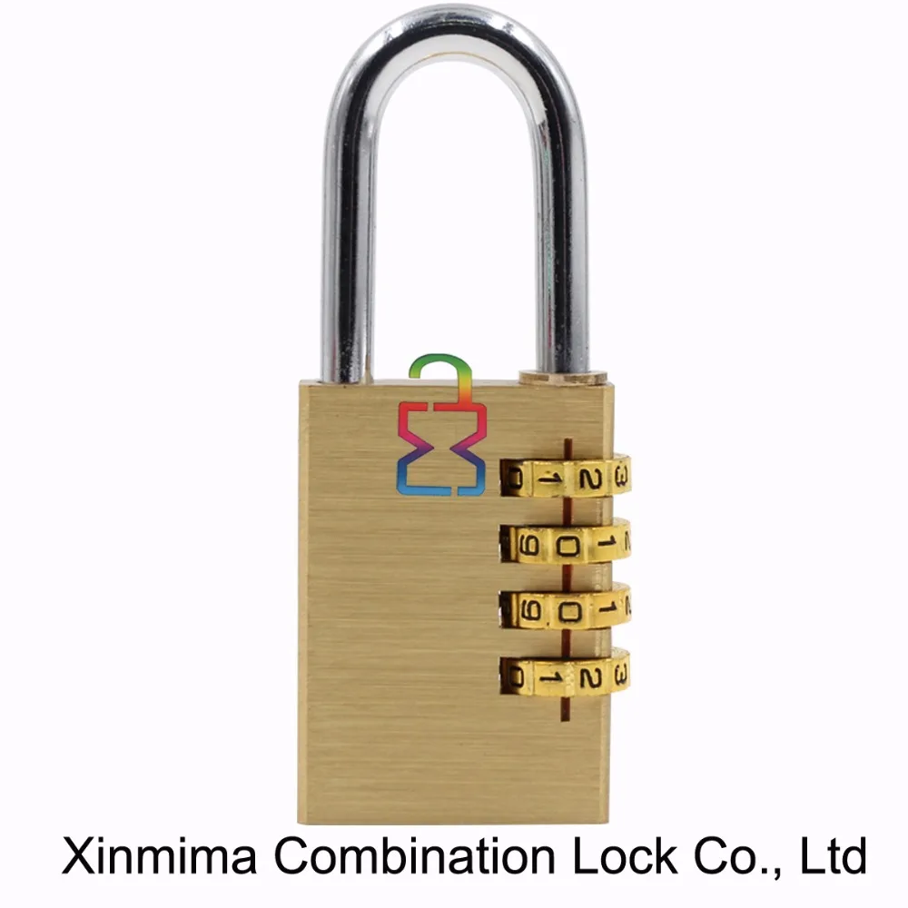 Xmm xinmima замок 4 набора Перестановный высокий уровень безопасности комбинации замка, латунь