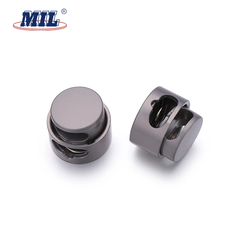 High Quality Round Metal Adjustable Spring Cord Lock Stopper For Clothes