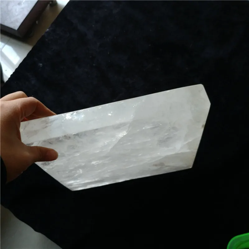wholesale large natural quartz crystal tile rock crystal plates