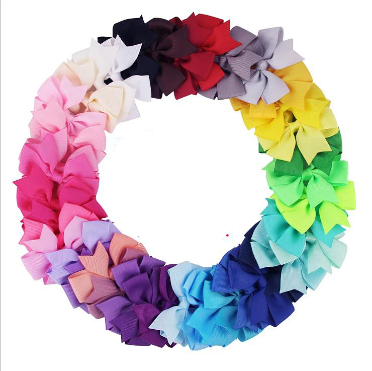 Wholesale Girl Ribbon Hair Bows With Clips