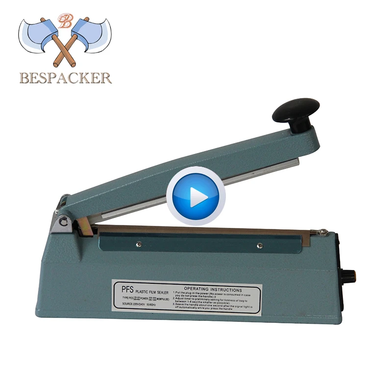 Bespacker PFS-300A aluminum body mini manual hand held impulse heat bag sealer machine