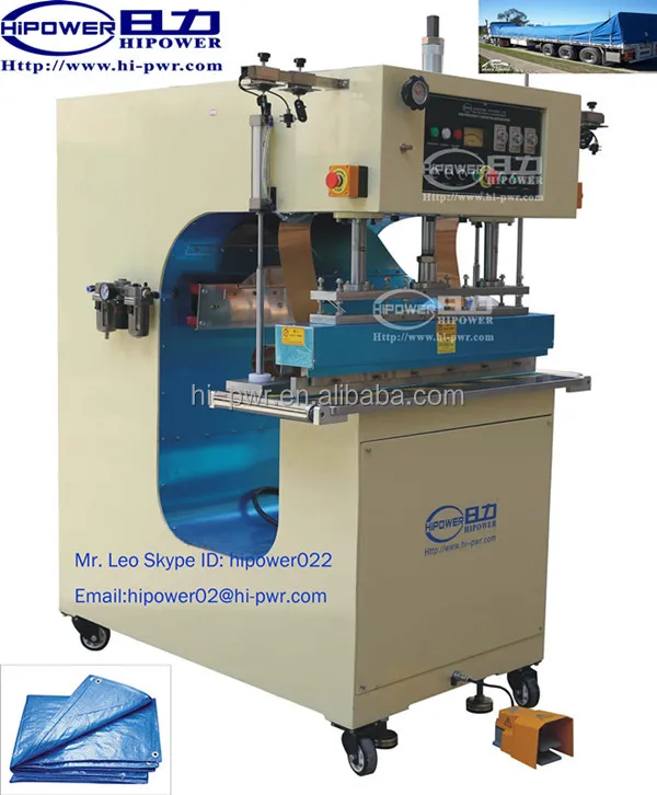 PVC Ceiling Welding Machine for Stretched PVC Ceiling 50*50*800mm 27.12MHZ Provided 420sqcm HIPOWER 800KG Beige Easy to Operate