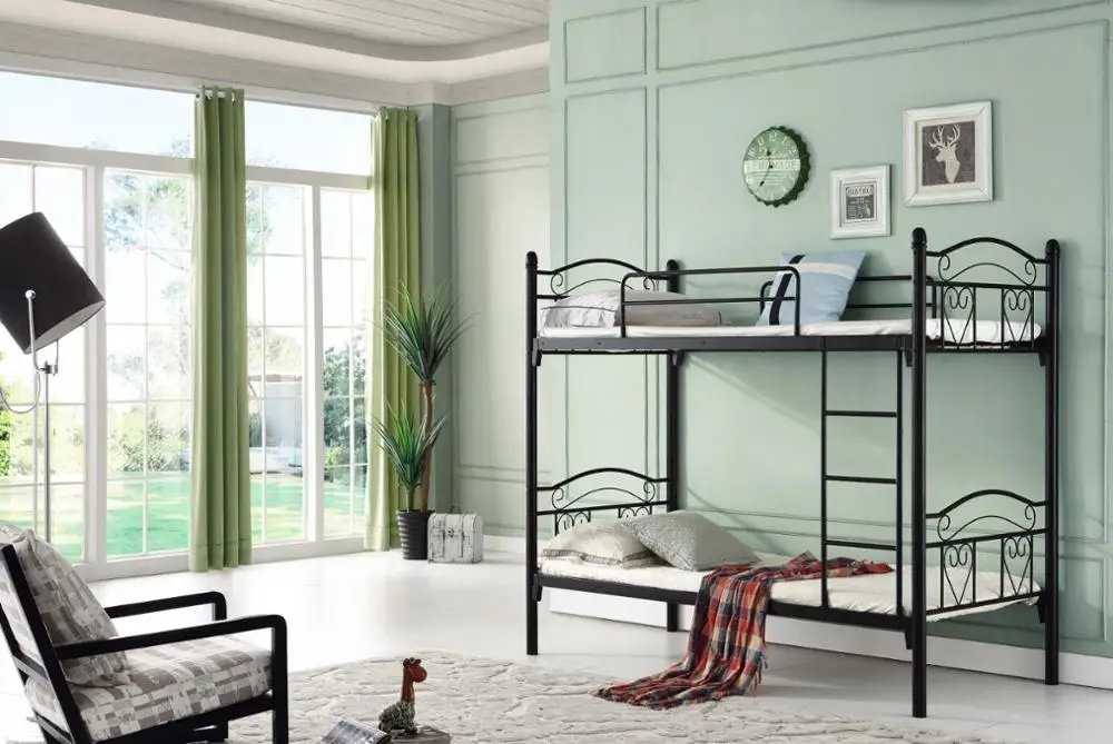 
foshan cheap double metal bed 