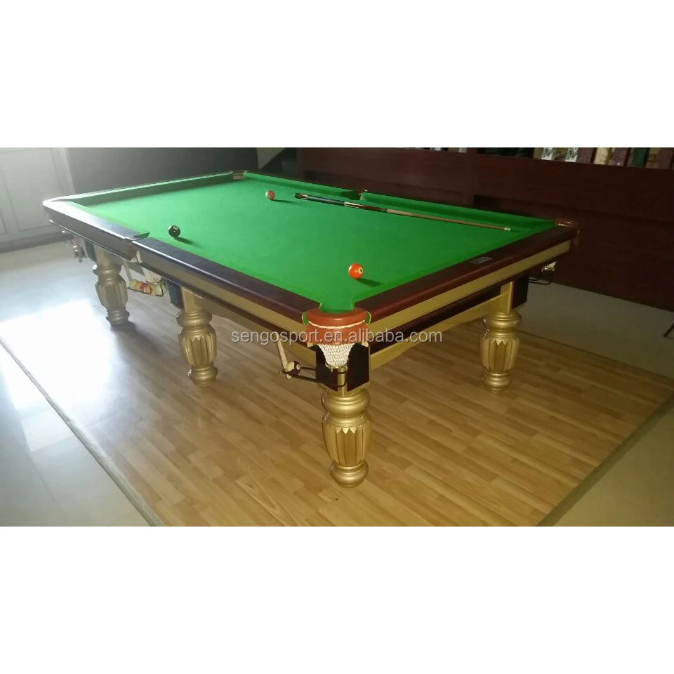 Factory Manufacturer High Quality MDF pool table /solid wood billiard table