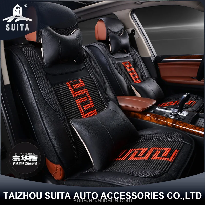 
Durable ice silk wholesale leather universal set car seat cover 