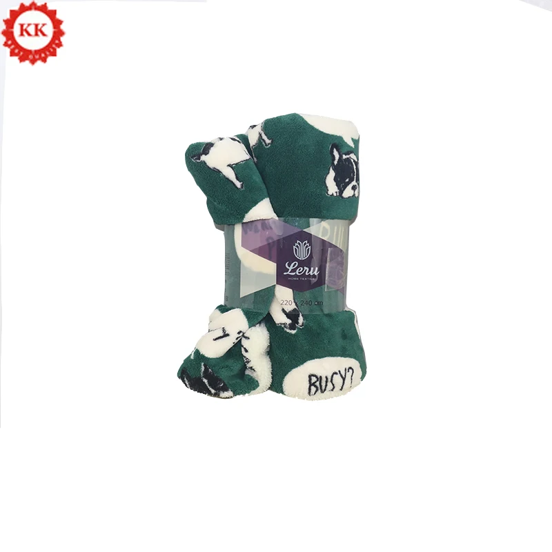 
100%polyester coral fleece blanket cartoon sherpa blanket 