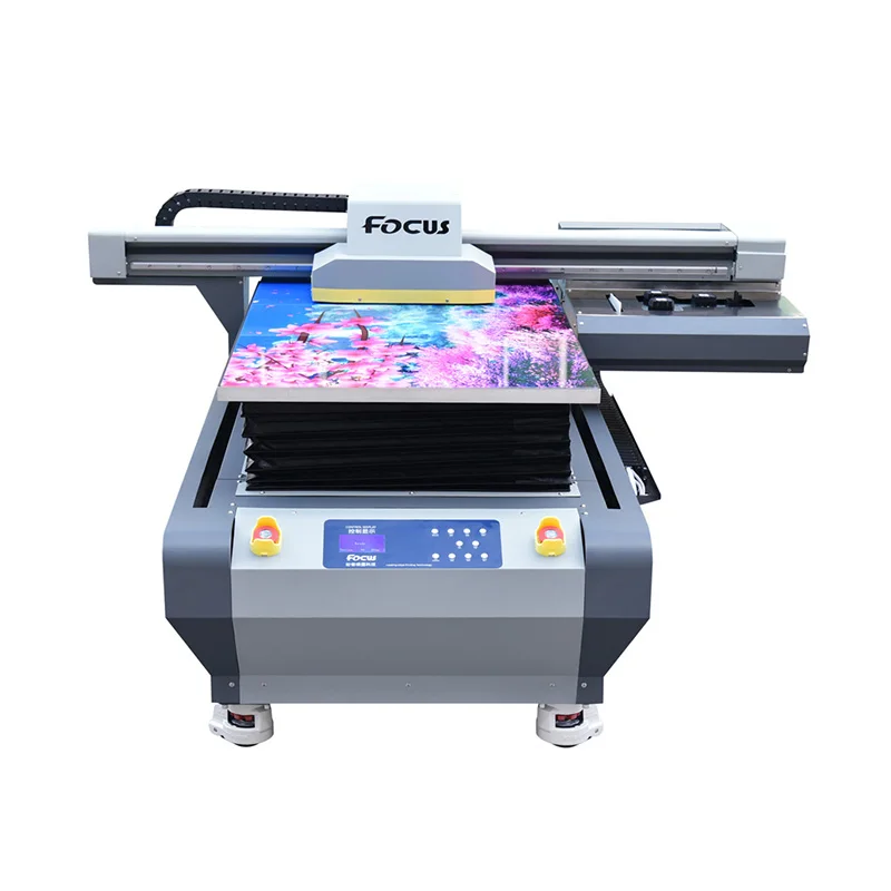 Top selling print varnish and white ink A2  flatbed tabletop uv printer
