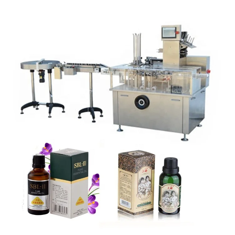 JB-120WZ automatic small bottles cartoning machine eye drop bottle packaging machine price
