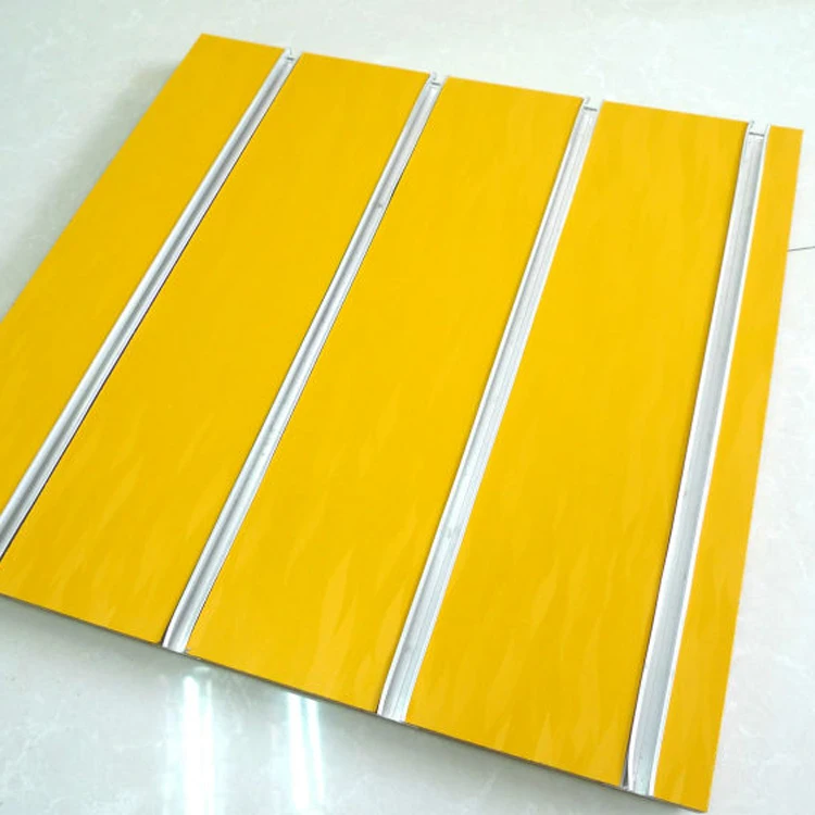 1220*2440mm white melamine MDF slot board with aluminum channel inserts