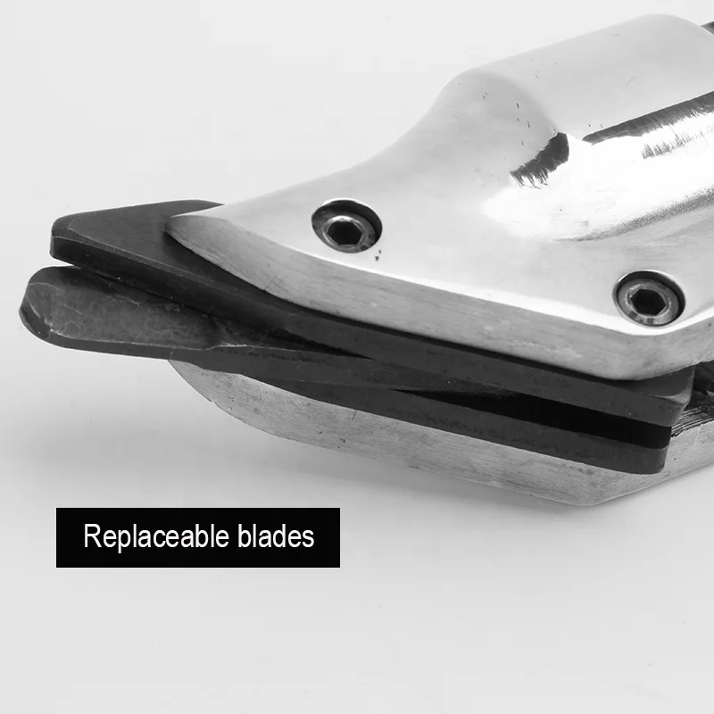 Air powered sheet metal shear