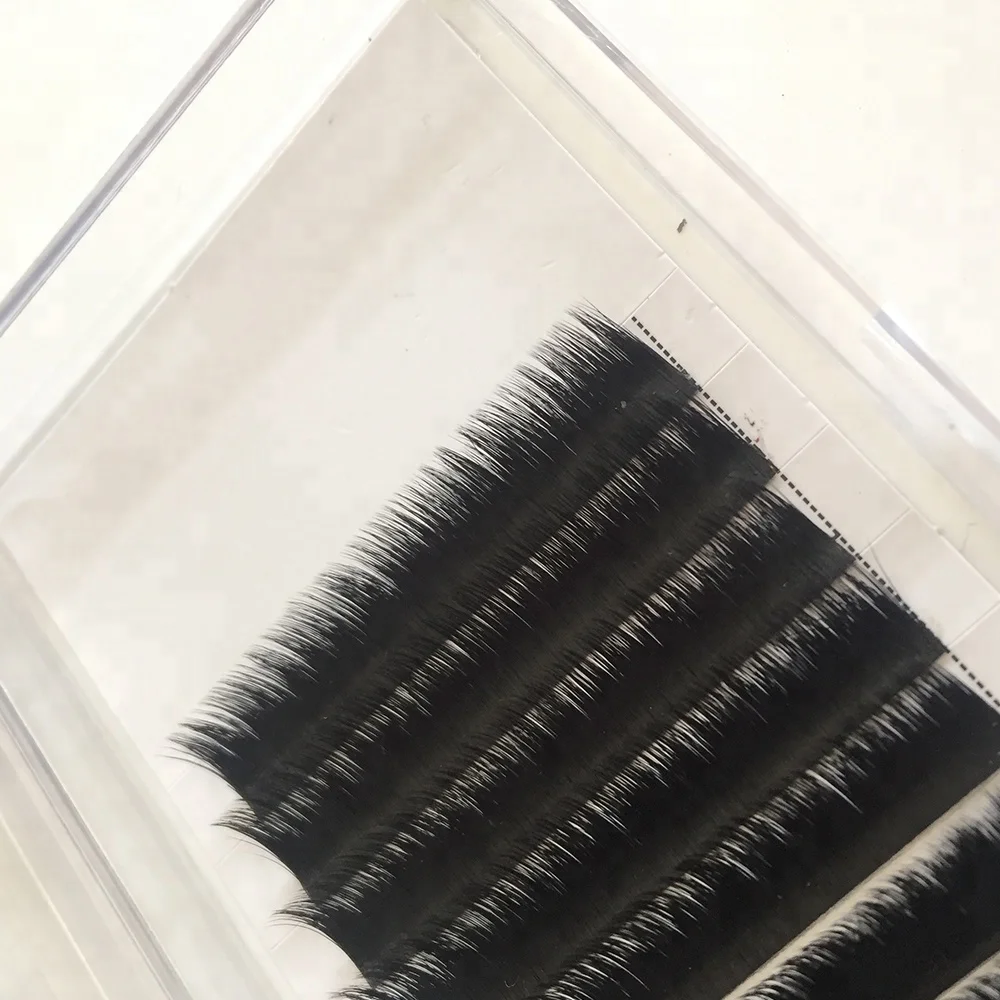 Wholesale Private label easy fanning eyelash extensions Easy Blooming Eyelash