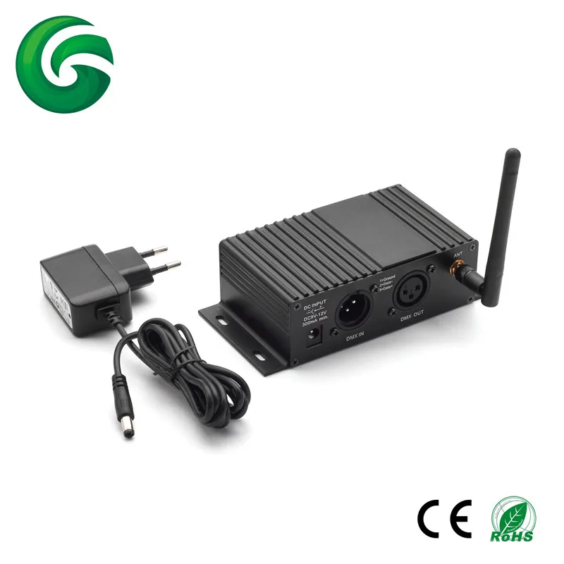 DMX 512 2.4G 400M wireless xlr transmitter receiver
