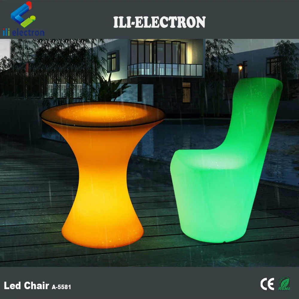 16 colors changing plastic led bar furniture sets