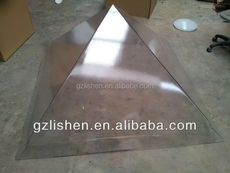 
Clear transparent PC material Pyramid Skylight Covers 