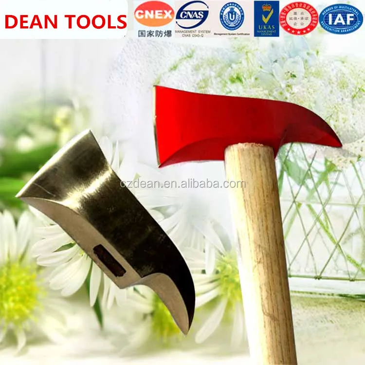 0.5KG 1KG Russian style Sparkless Copper Aluminum Axe for hickory splitting Carpenters Axe Safety Wooden Handle