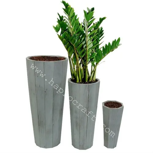 Round wooden planter, planter flower pots & planters,  garden pots & planters  (TH 2979/3)