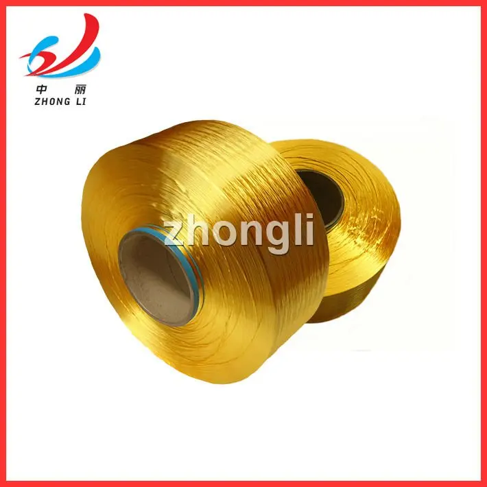 Полиэфирная пряжа fdy, трилобаль, яркий 150D 300D 600D