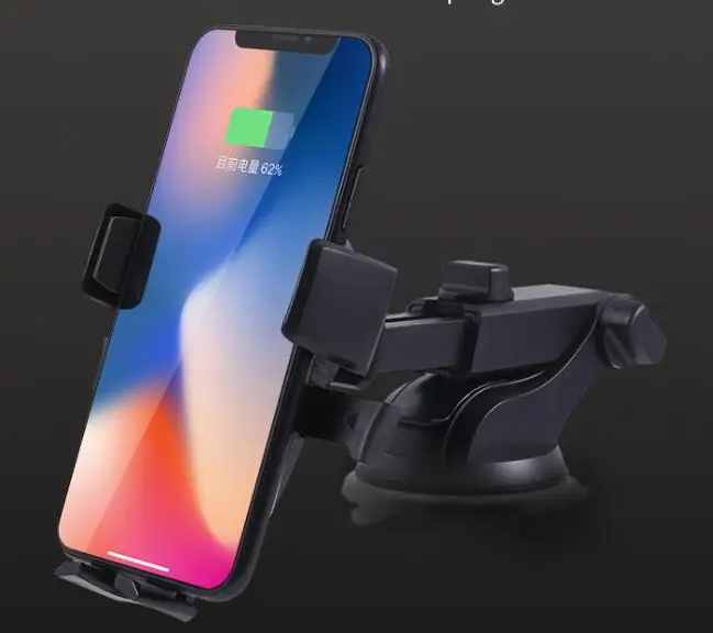 2019 new advanced easy one touch automatic car mobile phone holder with suction cup on dashboard for iphone Xmax