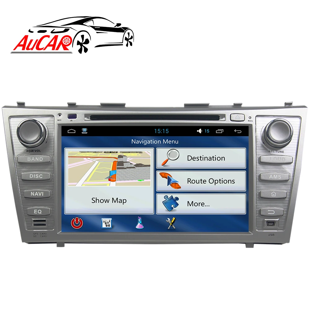 Автомобильный DVD-плеер AuCAR с сенсорным экраном 8 дюймов Android 10 GPS-навигация автомобильное радио аудио стерео головное устройство для Toyota Camry 2007-2011