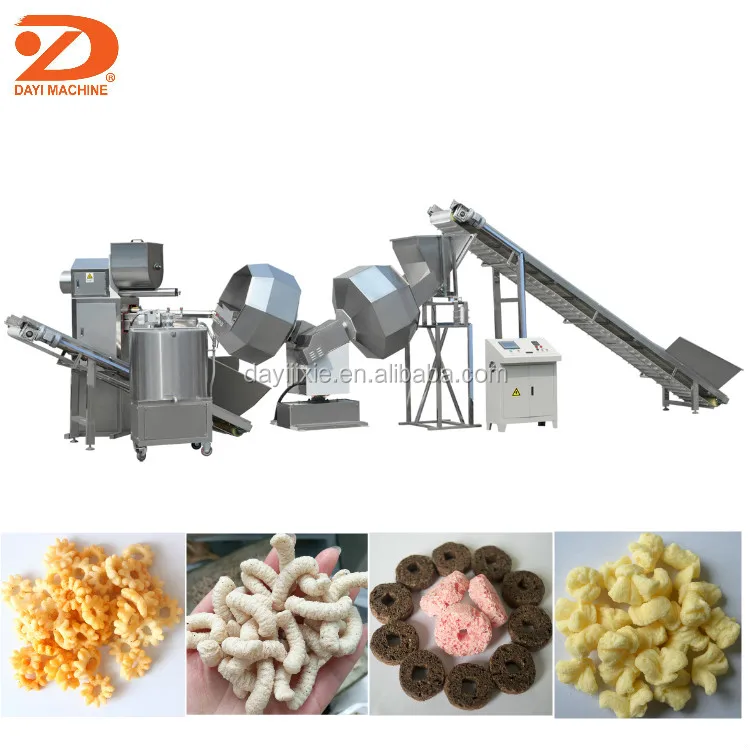 Dayi China Corn Cheese Sticks Puff Snack Food Double Screw Extruder Machine