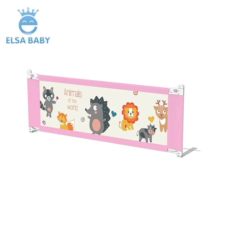 
Easy to assemble and sturdy, folding baby bed rail avoid baby falling to the ground 