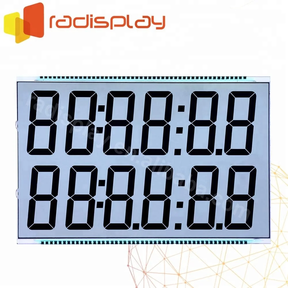 
Rohs Fuel Dispenser 2 Rows Of 6 Digits Segment Lcd Display 