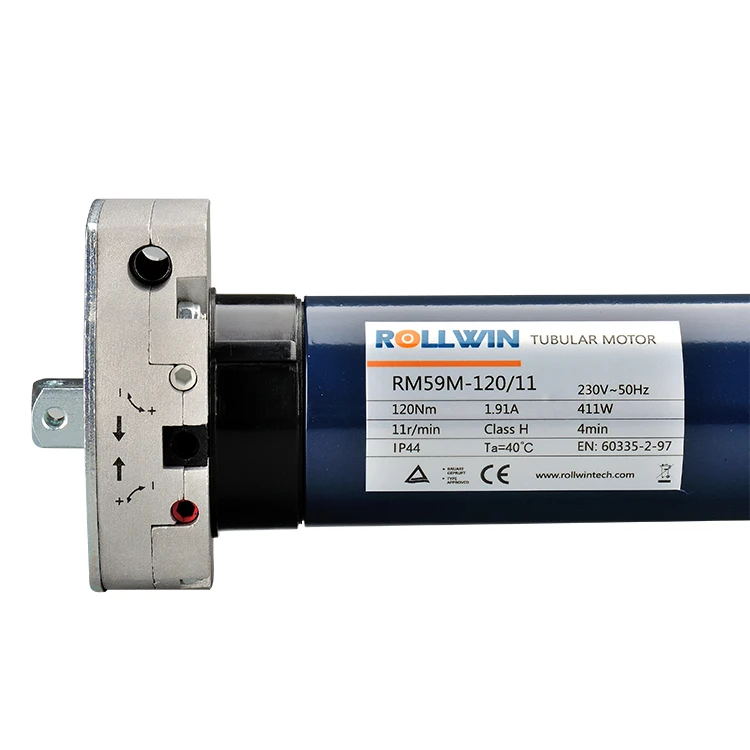 59Mm Series Chinese Electric Tubular Motor With Manual Override