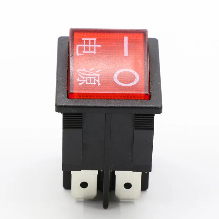 Red Button On/off Double Pole Single Throw Rocker Switch